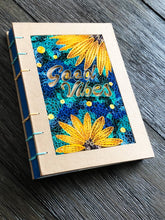 Load image into Gallery viewer, Good Vibes Paper Art Illustration on coptic bound Notebook_ 0.90
