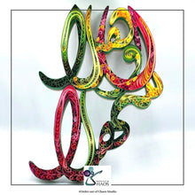 Load image into Gallery viewer, Calligraphic Arabic greeting in quilling art 
