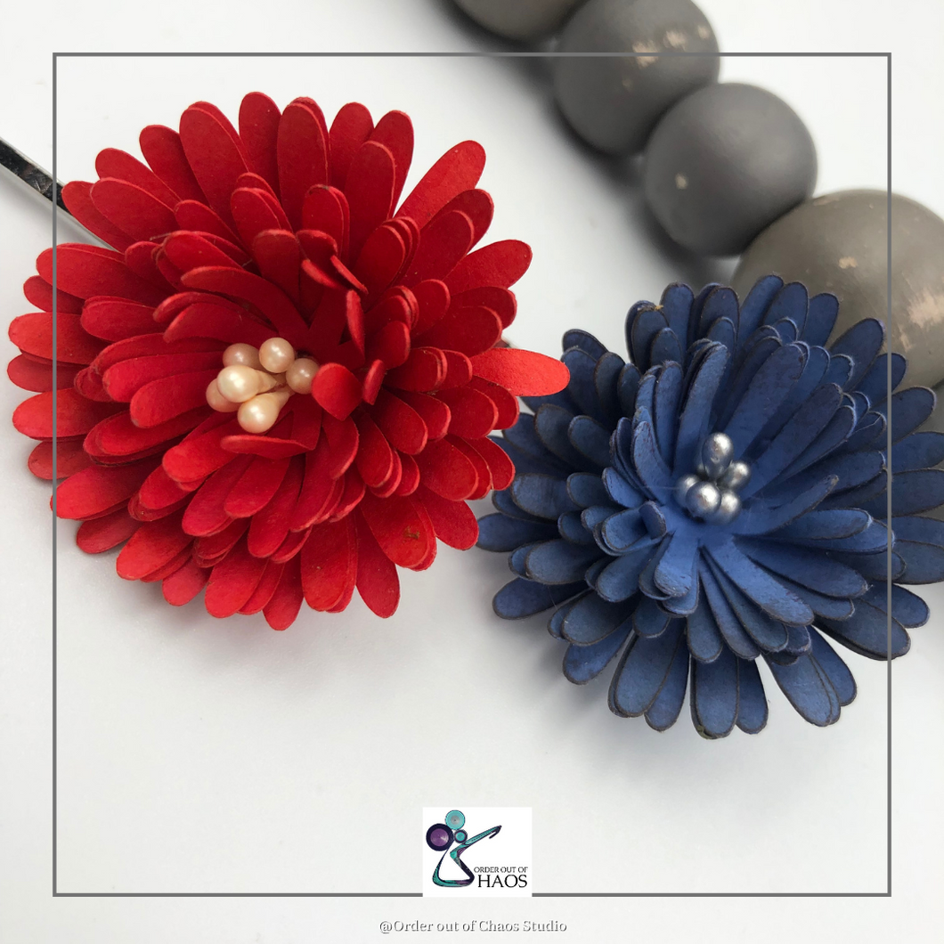 Floral Bobby Pins- Spider