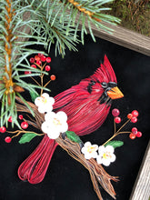 Load image into Gallery viewer, Exotic Cardinal 3D Paper Artwork
