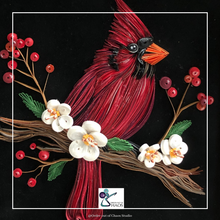 Load image into Gallery viewer, Exotic Cardinal 3D Paper Artwork
