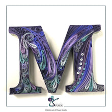 Load image into Gallery viewer, Wooden Letters with Quilling Art 0025
