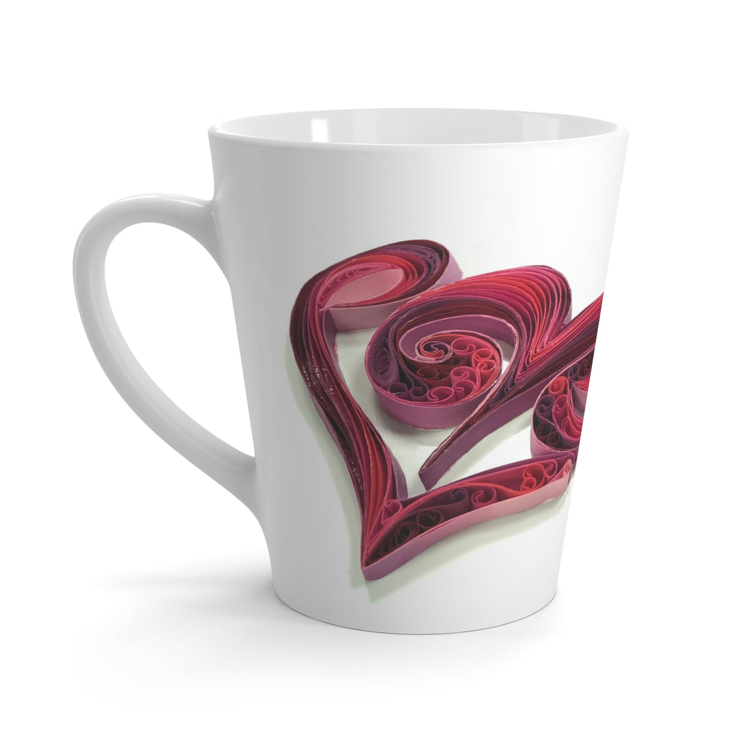 LOVE letterring Art Print 0.2- Latte Mug