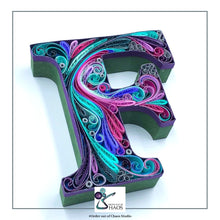 Load image into Gallery viewer, Wooden Letters with Quilling Art
