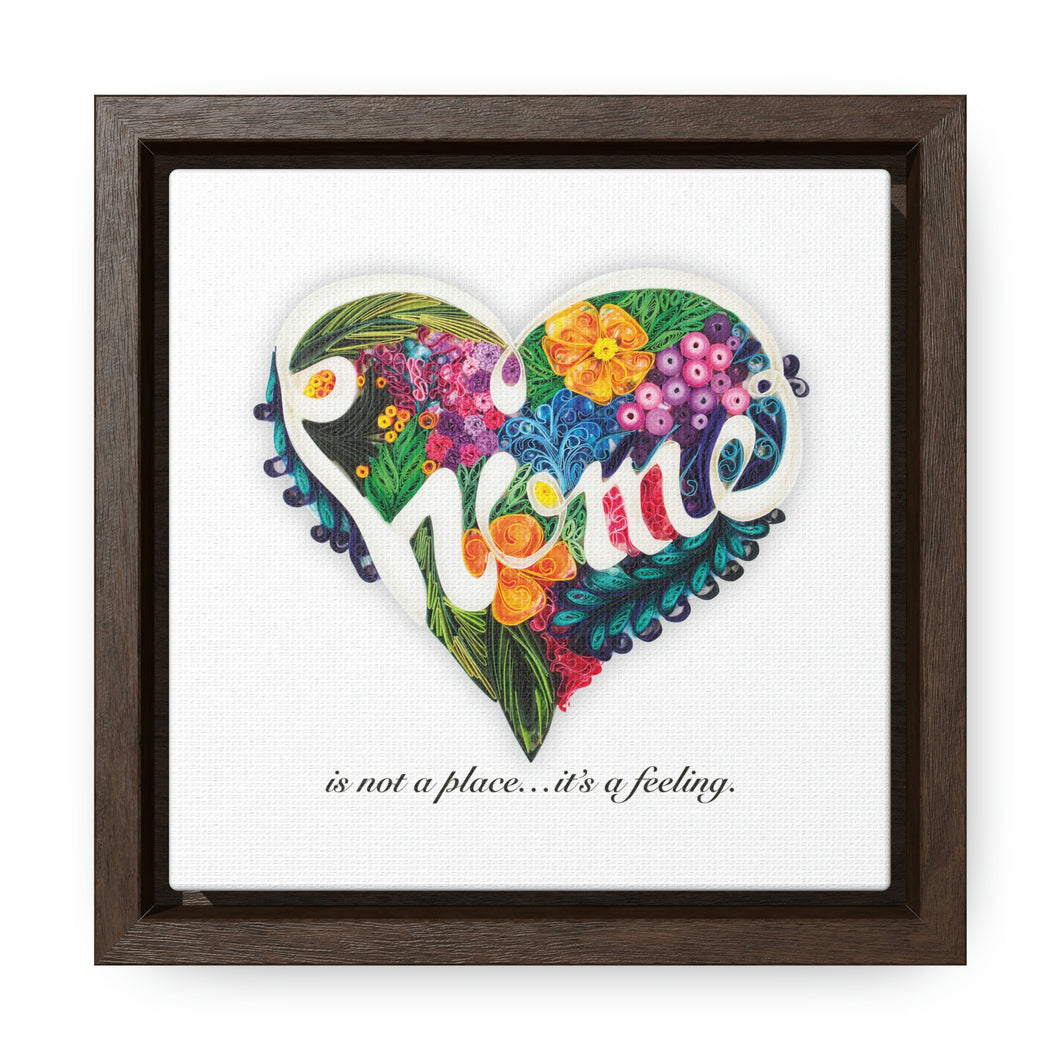 Love Home- Gallery Canvas Wraps, Square Frame